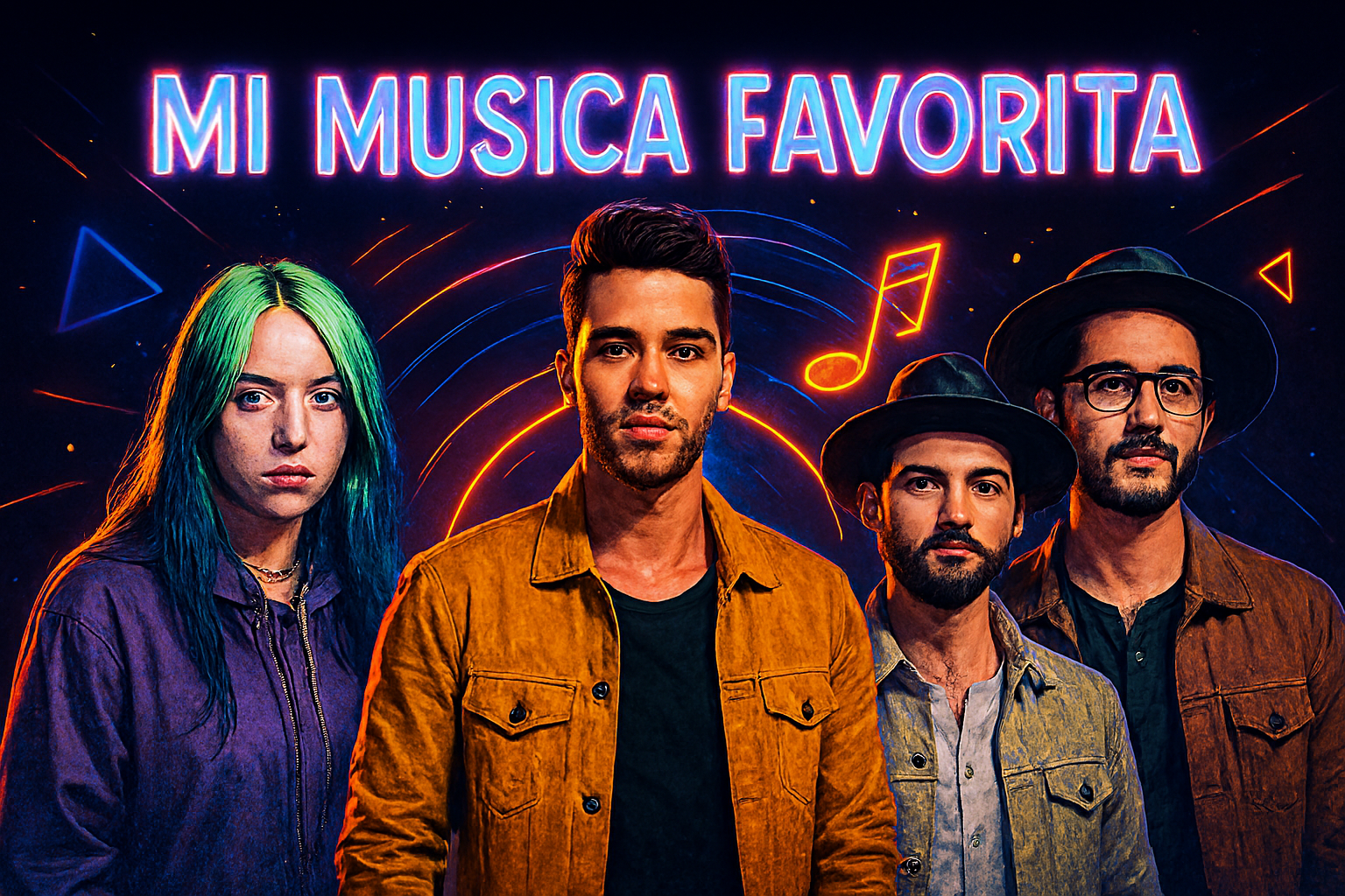 Imagen musical de mis cantantes favoritos